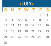 District School Academic Calendar for Winkley Elementary School for July 2022