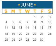 District School Academic Calendar for River Place Elementary School for June 2023