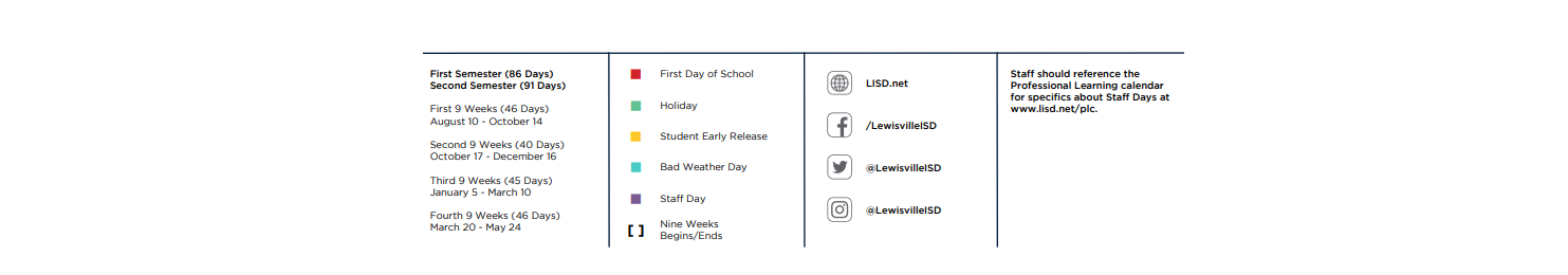District School Academic Calendar Key for Middle School #15