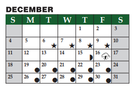 District School Academic Calendar for Livingston H S for December 2022