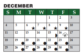 District School Academic Calendar for Timber Creek Elementary for December 2022