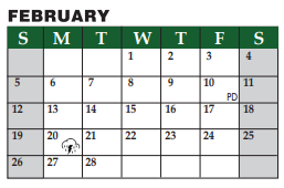 District School Academic Calendar for Timber Creek Elementary for February 2023