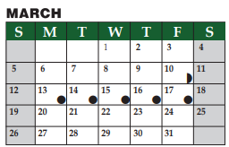 District School Academic Calendar for Livingston Int for March 2023