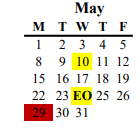 District School Academic Calendar for Lodi Usd Alternative Center for May 2023