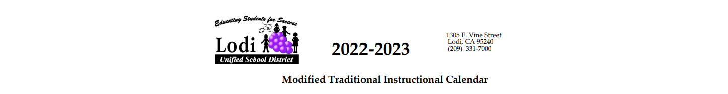 District School Academic Calendar for Lodi Middle