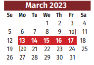 District School Academic Calendar for Olmito Elementary for March 2023