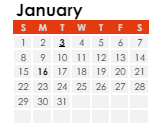 District School Academic Calendar for Deer Run Elementary for January 2023
