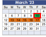 District School Academic Calendar for Magnolia Elementary for March 2023