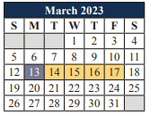 District School Academic Calendar for Mansfield High School for March 2023