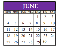 District School Academic Calendar for Highland Lakes Elementary for June 2023
