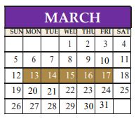 District School Academic Calendar for Highland Lakes Elementary for March 2023
