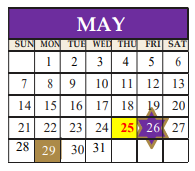 District School Academic Calendar for Marble Falls El for May 2023