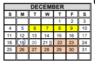 District School Academic Calendar for Crockett Elementary for December 2022