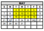 District School Academic Calendar for Roosevelt Elementary for May 2023