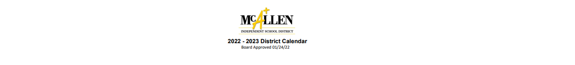 District School Academic Calendar for Mcauliffe Elementary