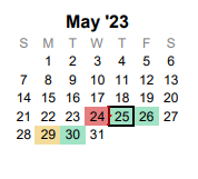 District School Academic Calendar for Melissa High School for May 2023