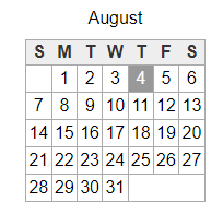 District School Academic Calendar for Frost Elementary School for August 2022