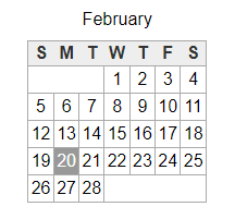 District School Academic Calendar for Eagleridge Enrichment Program for February 2023