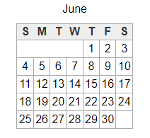 District School Academic Calendar for O'connor Elementary School for June 2023