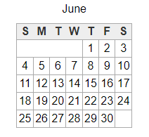 District School Academic Calendar for Stapley Junior High School for June 2023