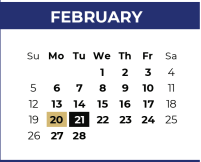 District School Academic Calendar for Mackey Elementary for February 2023