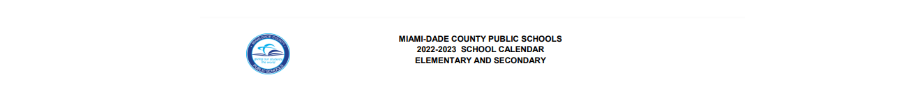 District School Academic Calendar for West Miami Middle School