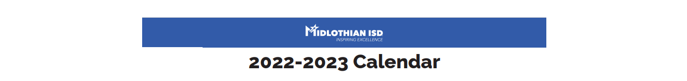 District School Academic Calendar for Midlothian High School