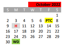 District School Academic Calendar for Houston Elementary for October 2022