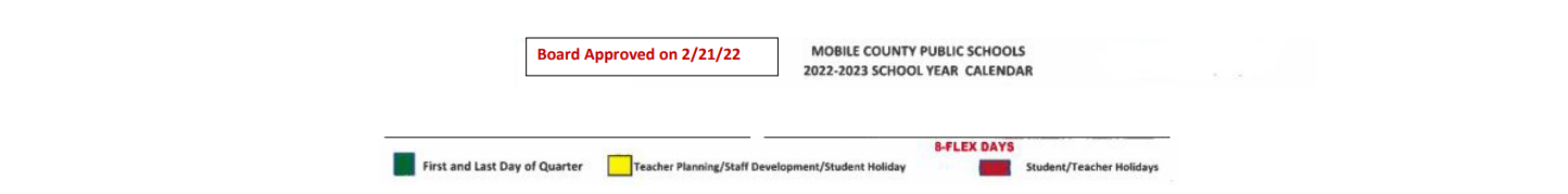 District School Academic Calendar Key for K J Clark Middle School