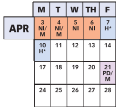 District School Academic Calendar for Roscoe R. Nix Elementary for April 2023