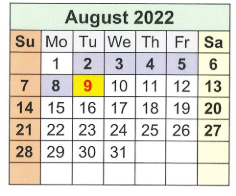 District School Academic Calendar for Loveless Academic Magnet Program High School for August 2022