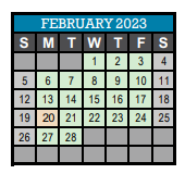 District School Academic Calendar for Dalewood Middle School for February 2023