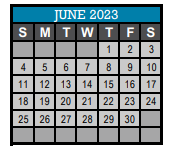 District School Academic Calendar for Cotton Elementary School for June 2023