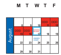 District School Academic Calendar for Payson Middle for August 2022