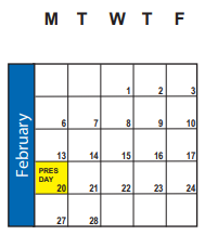 District School Academic Calendar for Art City School for February 2023