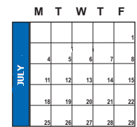 District School Academic Calendar for Mt Loafer School for July 2022