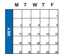 District School Academic Calendar for Springville Jr High for July 2022