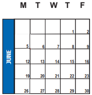 District School Academic Calendar for Riverview School for June 2023