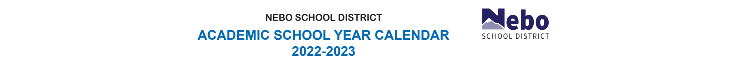 District School Academic Calendar for Diamond Fork Junior High