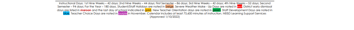 District School Academic Calendar Key for Bush Middle