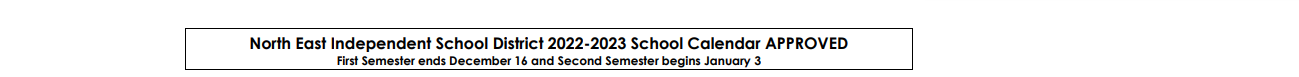 District School Academic Calendar for Olmos Elementary School