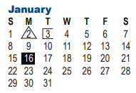 District School Academic Calendar for Valley Hi Es for January 2023