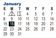 District School Academic Calendar for O'connor High School for January 2023