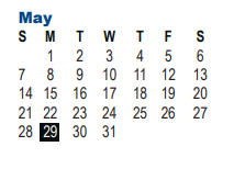 District School Academic Calendar for Taft High School for May 2023