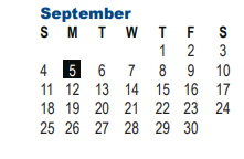 District School Academic Calendar for Ott Elementary School for September 2022