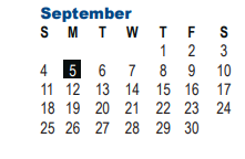 District School Academic Calendar for Clark High School for September 2022