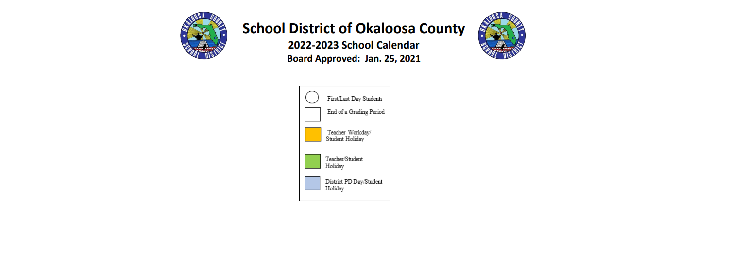 District School Academic Calendar Key for Cherokee Elementary School