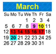 District School Academic Calendar for Ventura Elementary School for March 2023