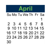 District School Academic Calendar for Osceola Career Charter School for April 2023