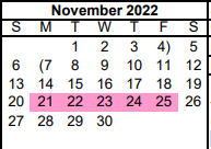 District School Academic Calendar for Austin Elementary for November 2022